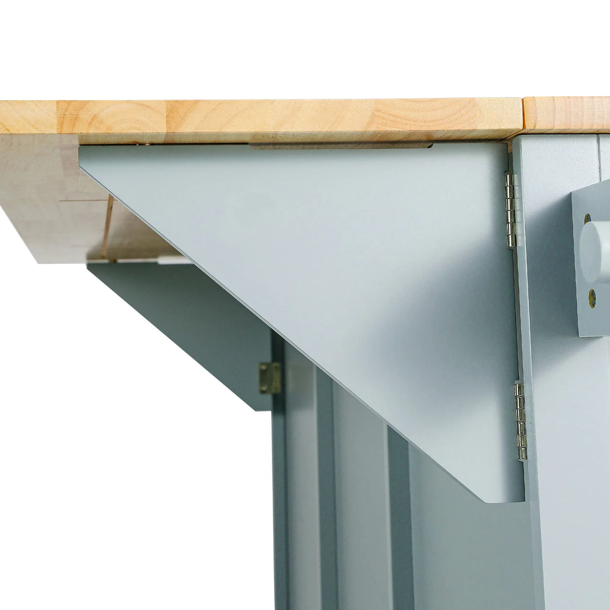 Kitchen Cart With Rubber Wood Drop-Leaf Countertop Storage Island - Omega Lifestyles