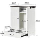 Hidden Pull-Out Dog Feeding Station With Bowls - Sleep Galleria