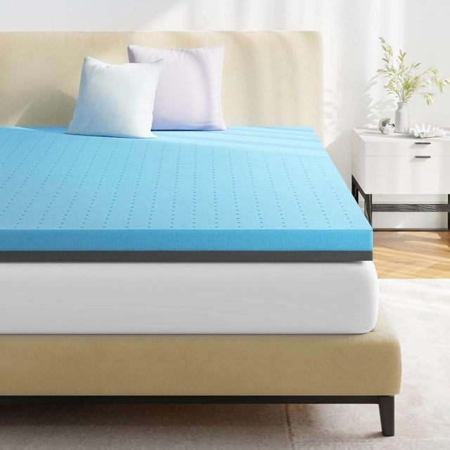 3-Inch Gel Infused Memory Foam Mattress Topper for Pressure Relief - Sleep Galleria