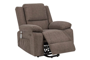 Electric Power Recliner Chair With Massage Brown - Omega Lifestyles