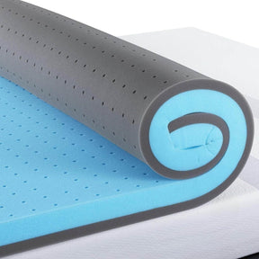 Gel Infused Memory Foam Cooling Mattress Topper - Omega Lifestyles