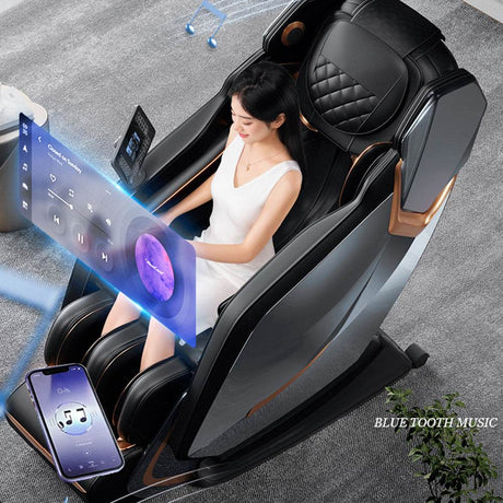 Zero Gravity Shiatsu Massage Chair with SL-Track and Voice Control - Sleep Galleria