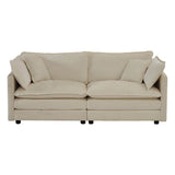 2-Piece Chenille Upholstered Loveseat And Accent Chair Set - Omega Lifestyles