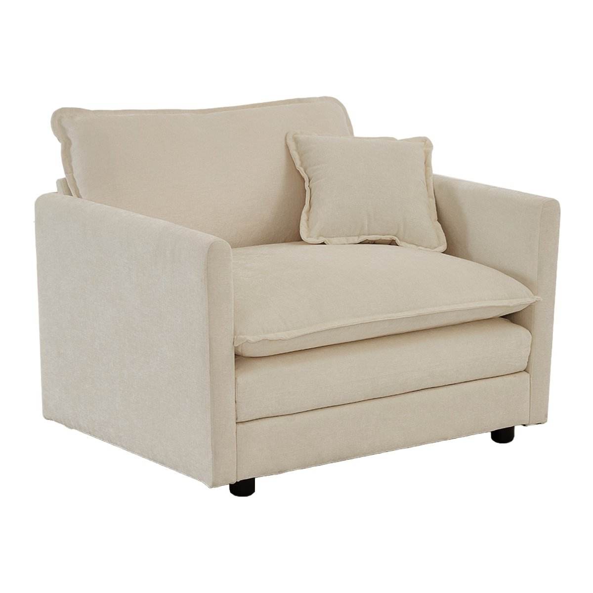 2-Piece Chenille Upholstered Loveseat And Accent Chair Set - Omega Lifestyles