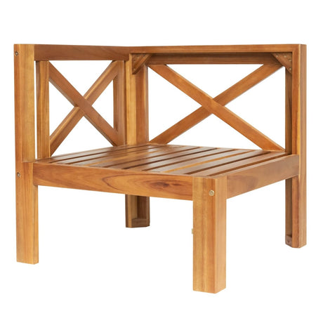 5-Piece Outdoor Acacia Wood Sectional Patio Sofa Set - Sleep Galleria