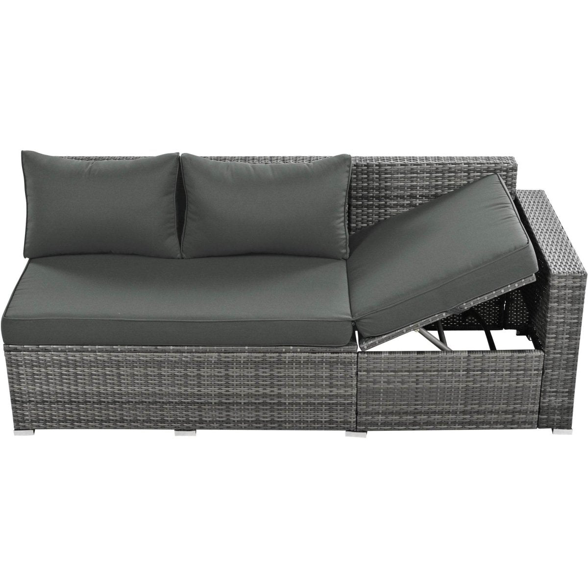 6-Piece All-Weather Hand-Woven PE Rattan Outdoor Sofa Set - Omega Lifestyles