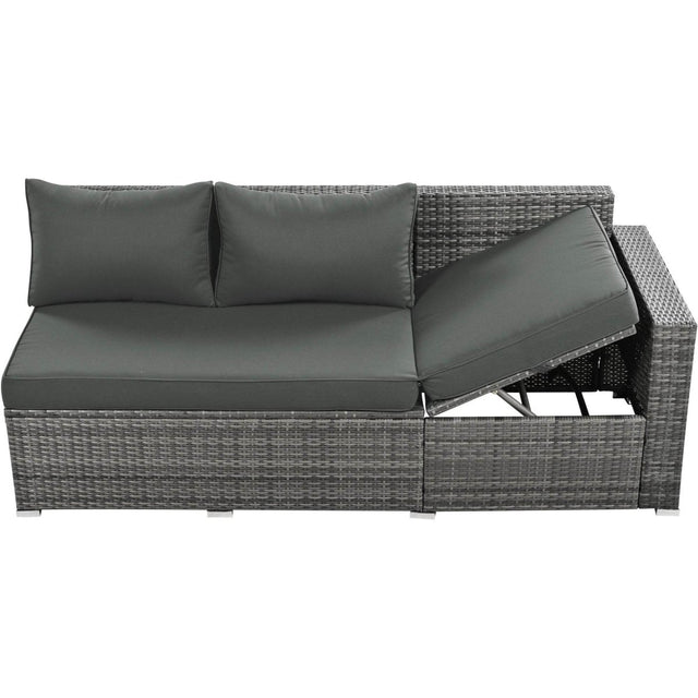 6-Piece All-Weather Hand-Woven PE Rattan Outdoor Sofa Set - Omega Lifestyles