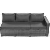 6-Piece All-Weather Hand-Woven PE Rattan Outdoor Sofa Set - Omega Lifestyles