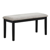 6-Piece Rubberwood Dining Table Set with Bench and Chairs - Omega Lifestyles