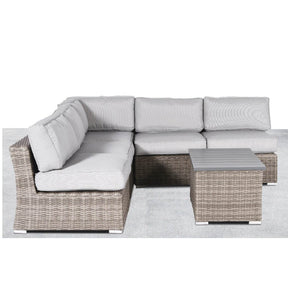 6-Piece Weather-Resistant Wicker Outdoor Sofa Set With Cushions - Omega Lifestyles