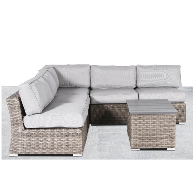 6 - Piece Weather - Resistant Wicker Outdoor Sofa Set With Cushions - Dreamtide - Omega Lifestyles