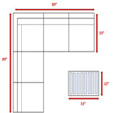 6 - Piece Weather - Resistant Wicker Outdoor Sofa Set With Cushions - Dreamtide - Omega Lifestyles