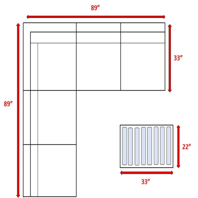 6-Piece Weather-Resistant Wicker Outdoor Sofa Set With Cushions - Omega Lifestyles