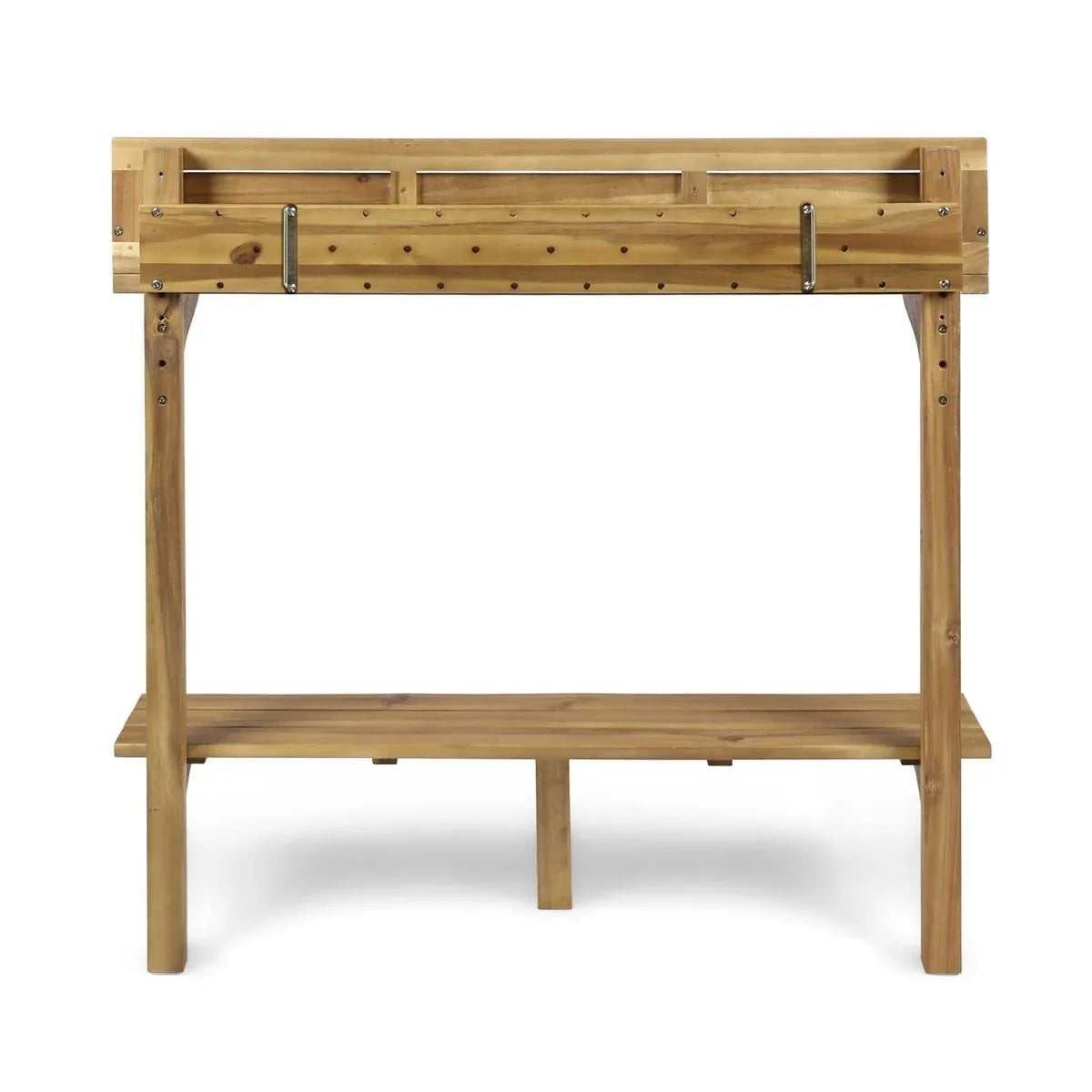 Acacia Wood Natural Finish Balcony Bar Table - Omega Lifestyles