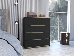 California Engineered Wood Drawer Dresser With Four Spacious Drawers - Omega Lifestyles