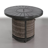 Cassara Resort Wicker Propane Outdoor Fire Pit Table - Dreamtide - Omega Lifestyles