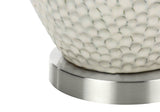 Contemporary Ceramic Table Lamp With Ivory Shade - Sleep Galleria