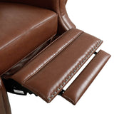 Contemporary Push - Back PU Leather Tufted Recliner Chair - Dreamtide - Omega Lifestyles