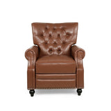 Contemporary Push - Back PU Leather Tufted Recliner Chair - Dreamtide - Omega Lifestyles
