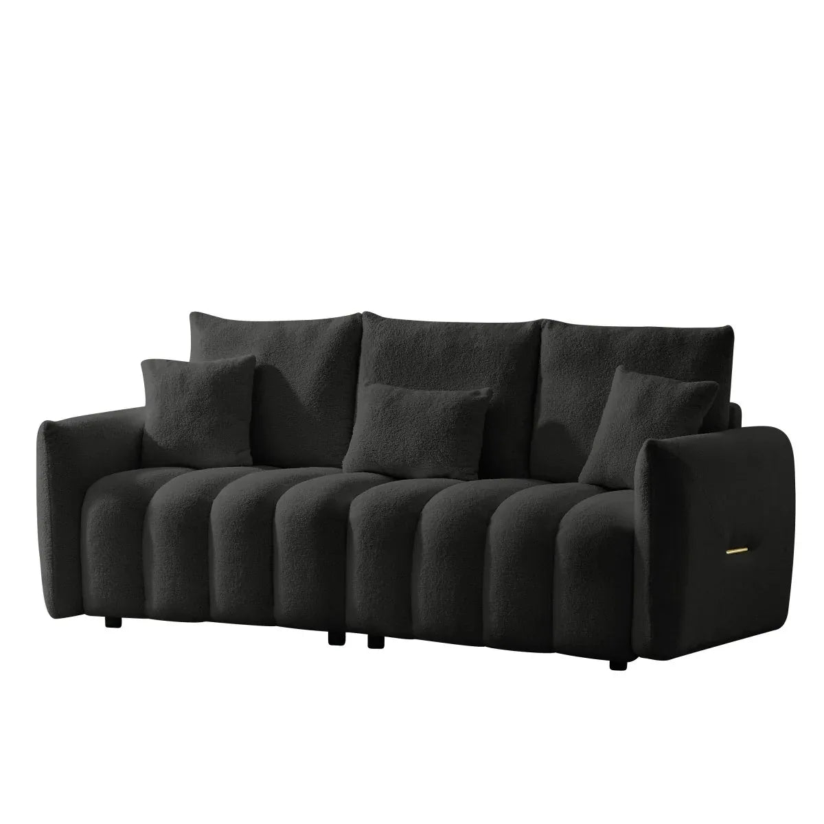 Contemporary Teddy Fabric 3-Seat Soft Sofa - Omega Lifestyles