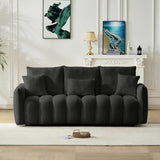 Contemporary Teddy Fabric 3-Seat Soft Sofa - Omega Lifestyles