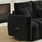 Contemporary Teddy Fabric 3-Seat Soft Sofa - Omega Lifestyles