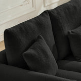 Contemporary Teddy Fabric 3-Seat Soft Sofa - Omega Lifestyles