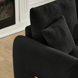 Contemporary Teddy Fabric 3-Seat Soft Sofa - Omega Lifestyles