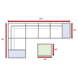 Espresso HDPE Wicker Outdoor Sectional Seating Group - Dreamtide - Omega Lifestyles
