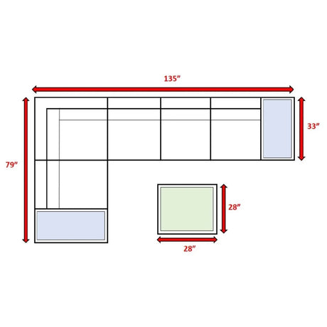 Espresso HDPE Wicker Outdoor Sectional Seating Group - Dreamtide - Omega Lifestyles