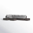 Espresso HDPE Wicker Outdoor Sectional Seating Group - Dreamtide - Omega Lifestyles
