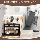 Farmhouse Black MDF Console Table With Drawers - Omega Lifestyles