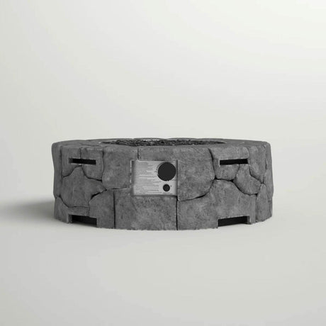 Fiber Reinforced Concrete Modern Outdoor 28 - Inch Fire Pit - Dreamtide - Omega Lifestyles