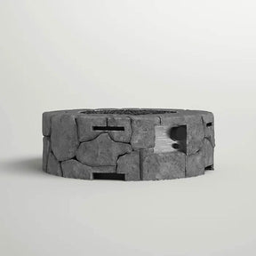 Fiber Reinforced Concrete Modern Outdoor 28-Inch Fire Pit - Omega Lifestyles