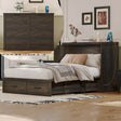 Full Full - Size Farmhouse Murphy Cabinet Bed With Charging Station - Dreamtide - Omega Lifestyles