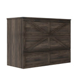 Full Full - Size Farmhouse Murphy Cabinet Bed With Charging Station - Dreamtide - Omega Lifestyles