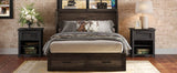 Full Full - Size Farmhouse Murphy Cabinet Bed With Charging Station - Dreamtide - Omega Lifestyles