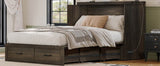 Full Full - Size Farmhouse Murphy Cabinet Bed With Charging Station - Dreamtide - Omega Lifestyles