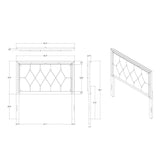 Full Silver Mirror Trim Panel Bed Frame - Dreamtide - Omega Lifestyles