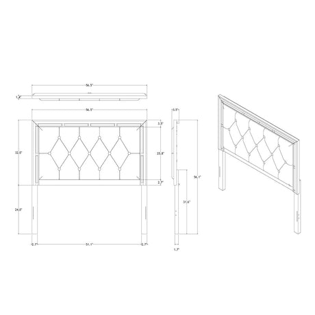 Full Silver Mirror Trim Panel Bed Frame - Dreamtide - Omega Lifestyles