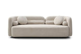 Granular Velvet Medium-Soft Upholstered Modern Couch - Omega Lifestyles