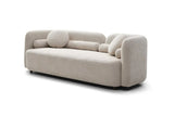 Granular Velvet Medium-Soft Upholstered Modern Couch - Omega Lifestyles