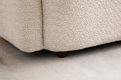 Granular Velvet Medium-Soft Upholstered Modern Couch - Omega Lifestyles