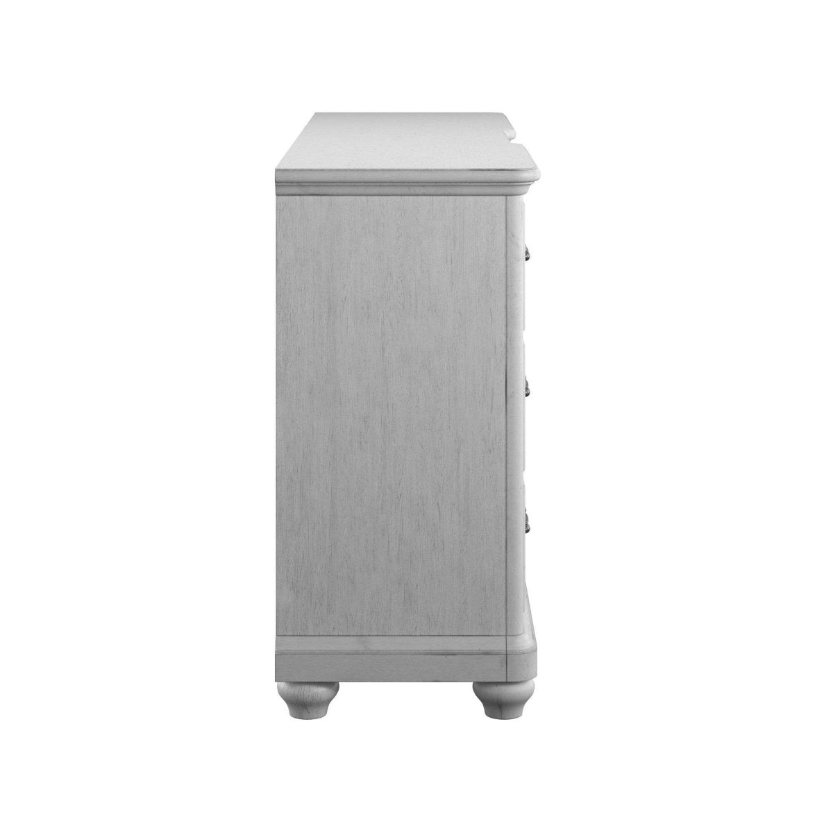 Gray Solid Wood 10 - Drawer Coastal Farmhouse Dresser - Dreamtide - Omega Lifestyles