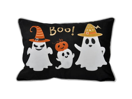 Halloween Ghost Velvet Throw Pillow With Polyester Insert - Dreamtide - Omega Lifestyles