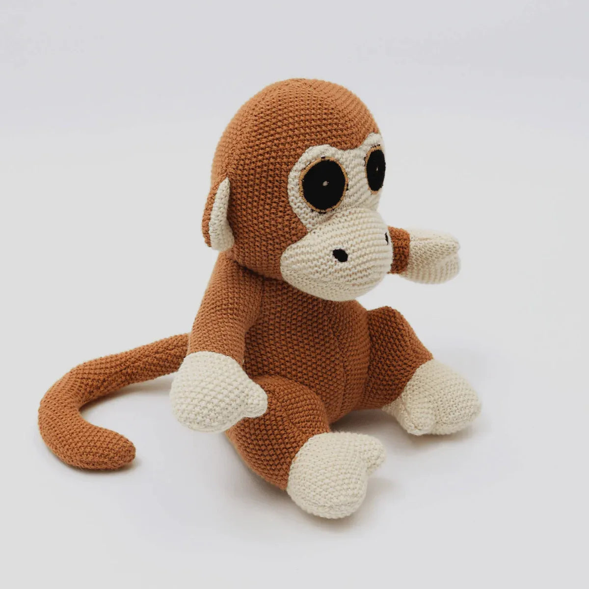 Handcrafted Soft Cotton Monkey Plush Toy - Omega Lifestyles