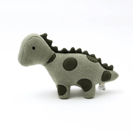 Handmade Dinosaur Plush Toy With Spotted Pattern - Omega Lifestyles