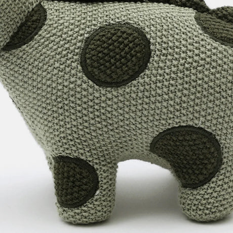 Handmade Dinosaur Plush Toy With Spotted Pattern - Omega Lifestyles