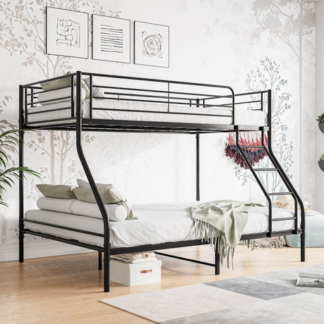 Heavy Duty Twin - Over - Full Metal Bunk Bed Frame - Dreamtide - Omega Lifestyles