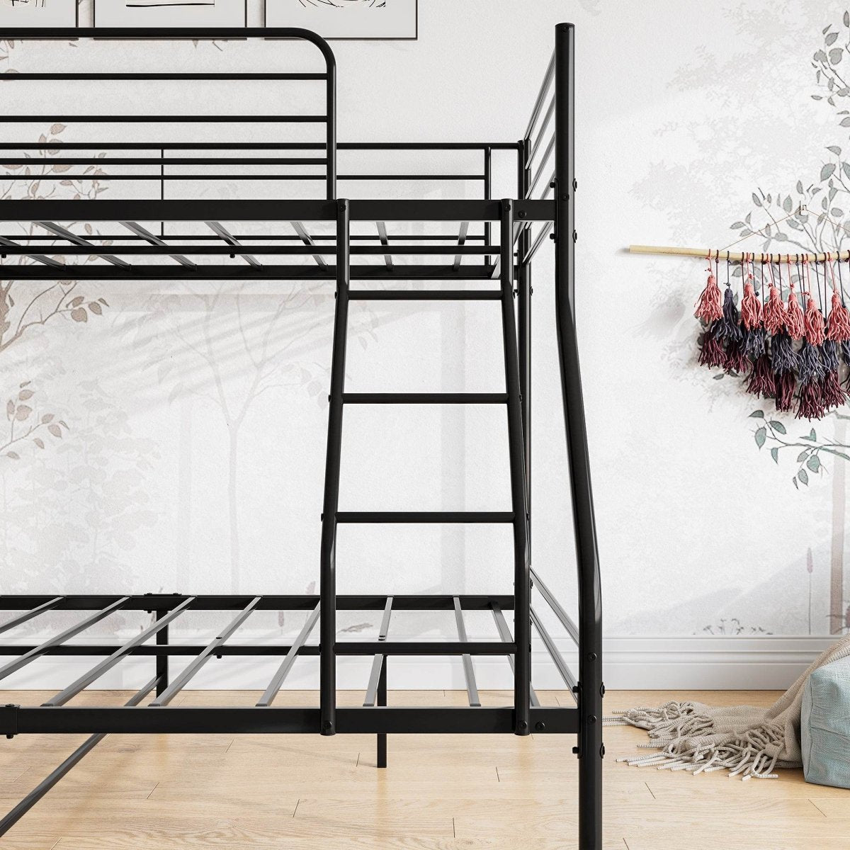 Heavy Duty Twin - Over - Full Metal Bunk Bed Frame - Dreamtide - Omega Lifestyles